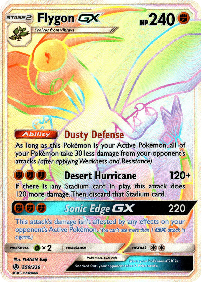 Flygon GX Hyper Rare - 256/236 - Cosmic Eclipse