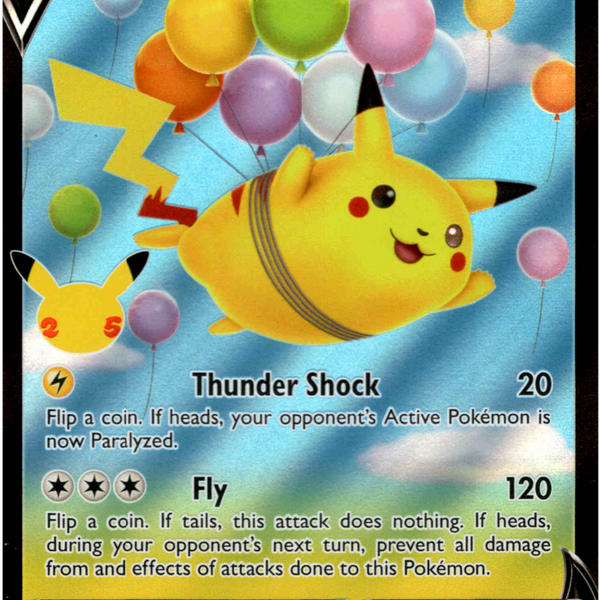 Flying Pikachu V - 006/025 - Celebrations - Holo Card Cavern Trading Cards, LLC Flying Pikachu V - 006/025 - Celebrations - Holo Card Cavern Trading Cards, LLC