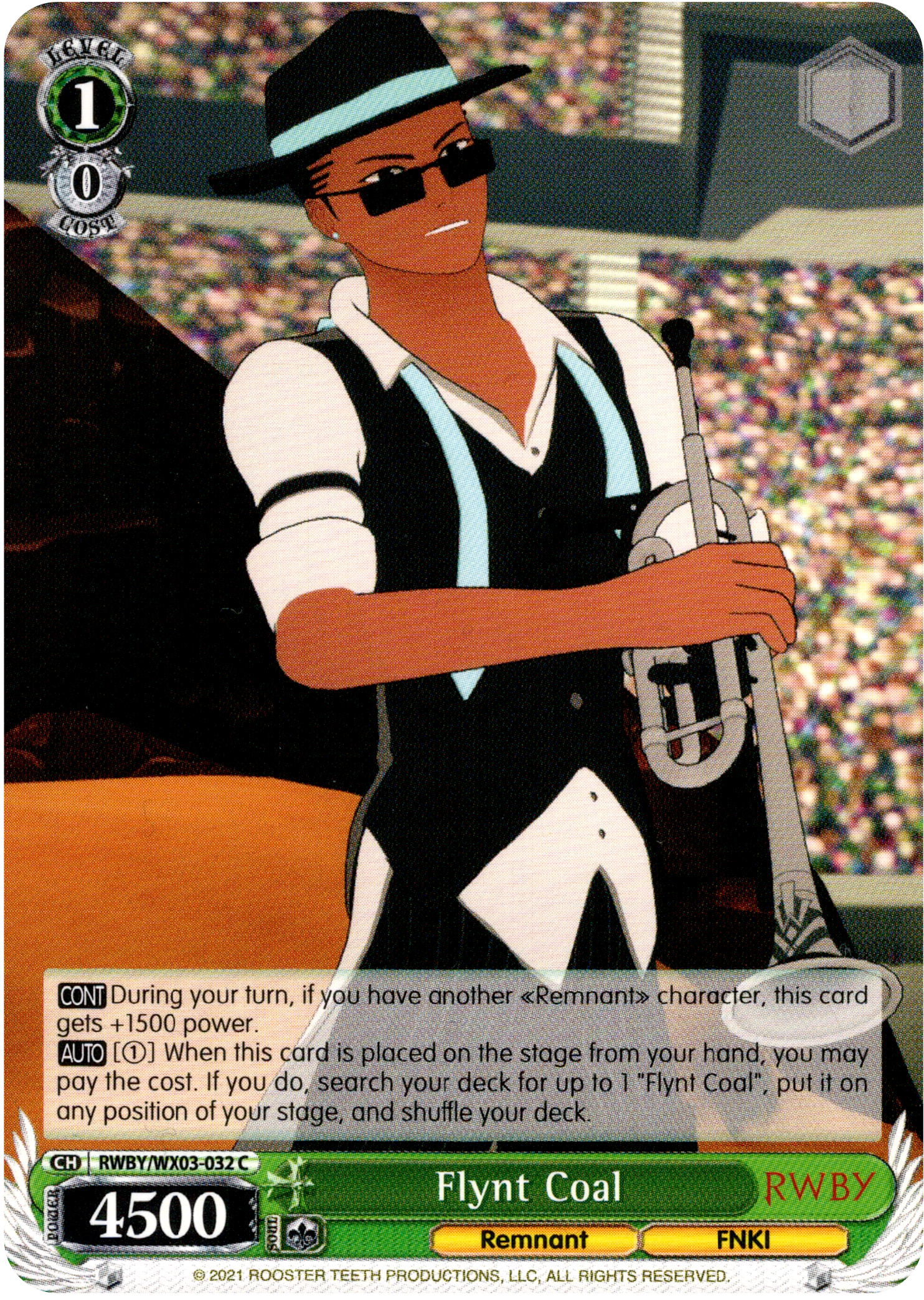 Flynt Coal - RWBY/WX03-032 - RWBY - Card Cavern