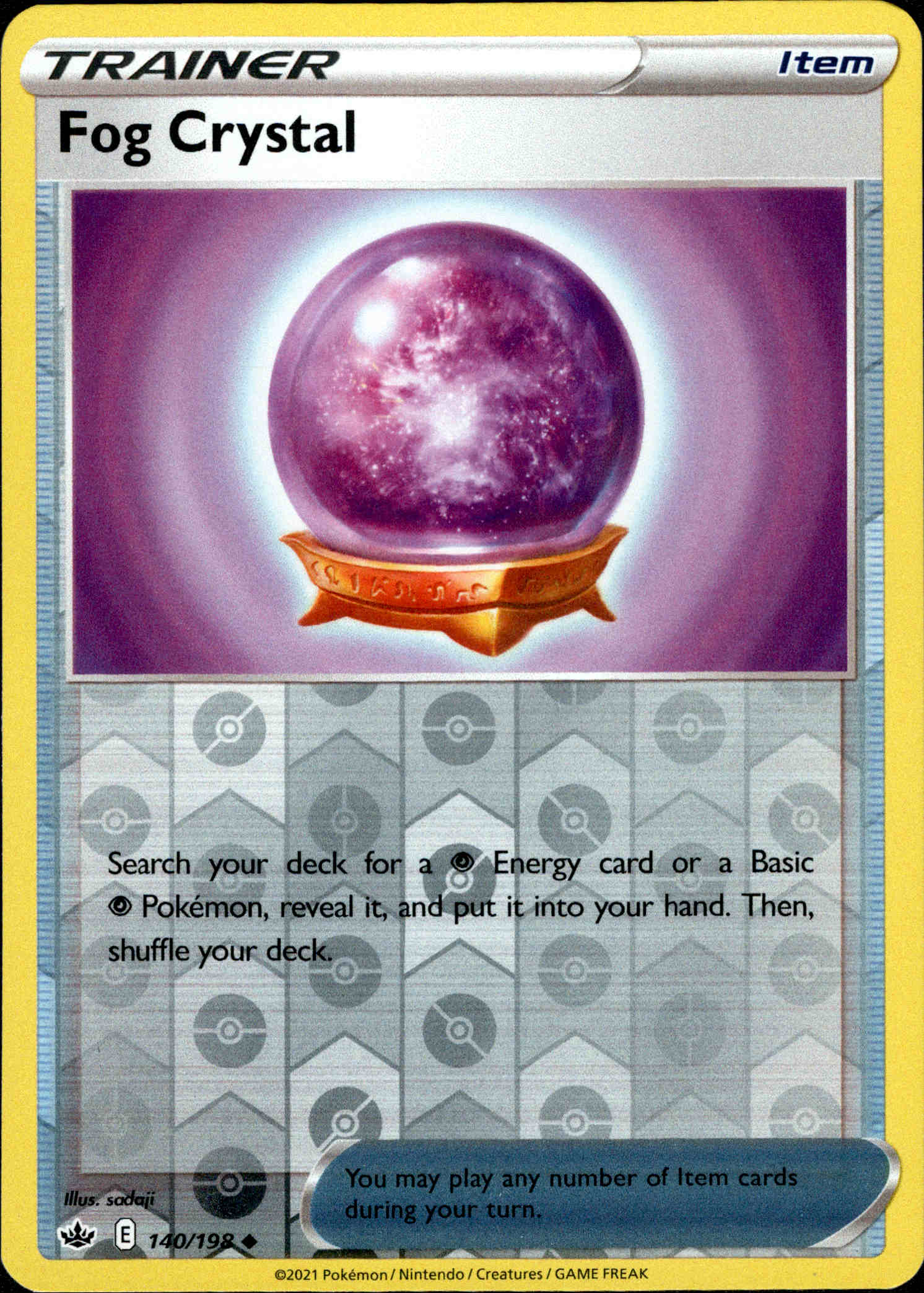 Fog Crystal - 140/198 - Chilling Reign - Reverse Holo - Card Cavern