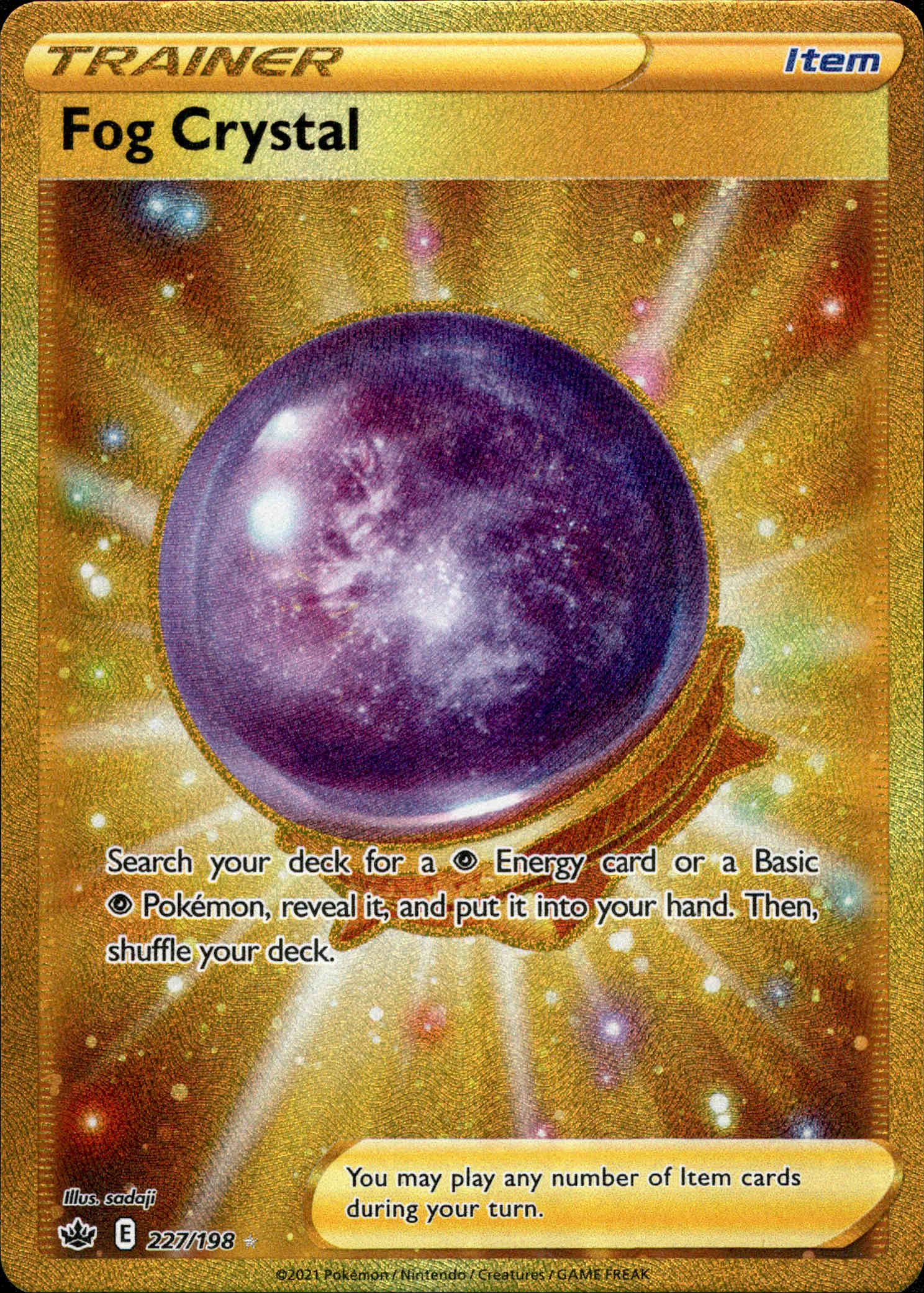 Fog Crystal Secret Rare - 227/198 - Chilling Reign - Holo - Card Cavern