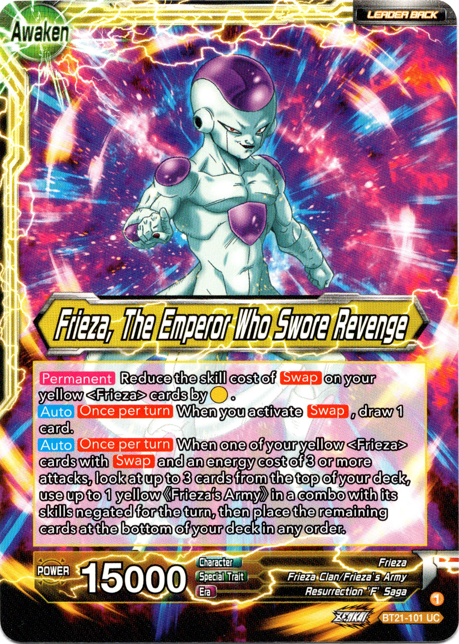 Frieza // Frieza, The Emperor Who Swore Revenge - BT21-101 - Wild Resurgence - Card Cavern