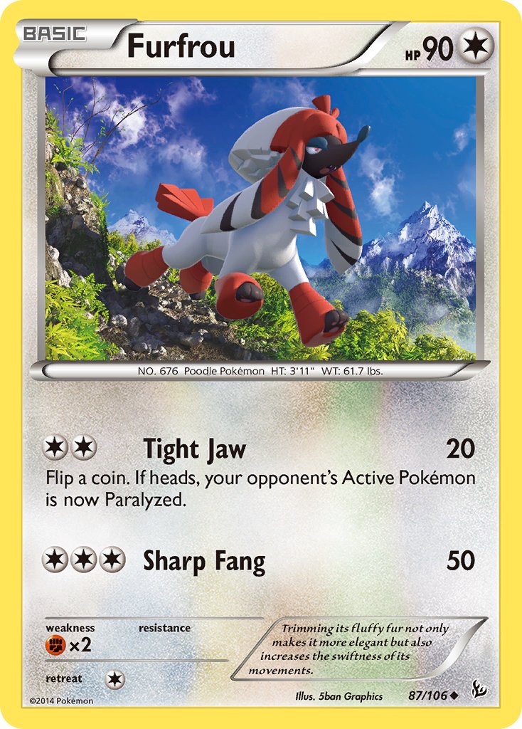 Furfrou - 87/106 - Flashfire - Card Cavern