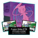Fusion Strike ETB - Sleeves and Deck Box - Pokemon TCG Live Code - Card Cavern