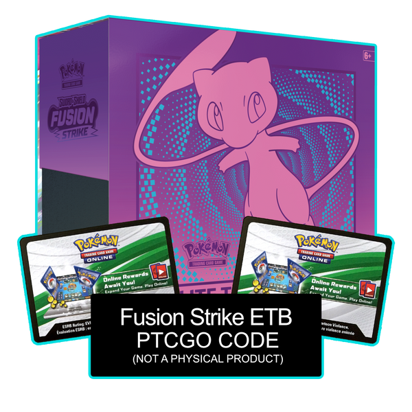 Fusion Strike ETB - Sleeves and Deck Box - Pokemon TCG Live Code - Card Cavern