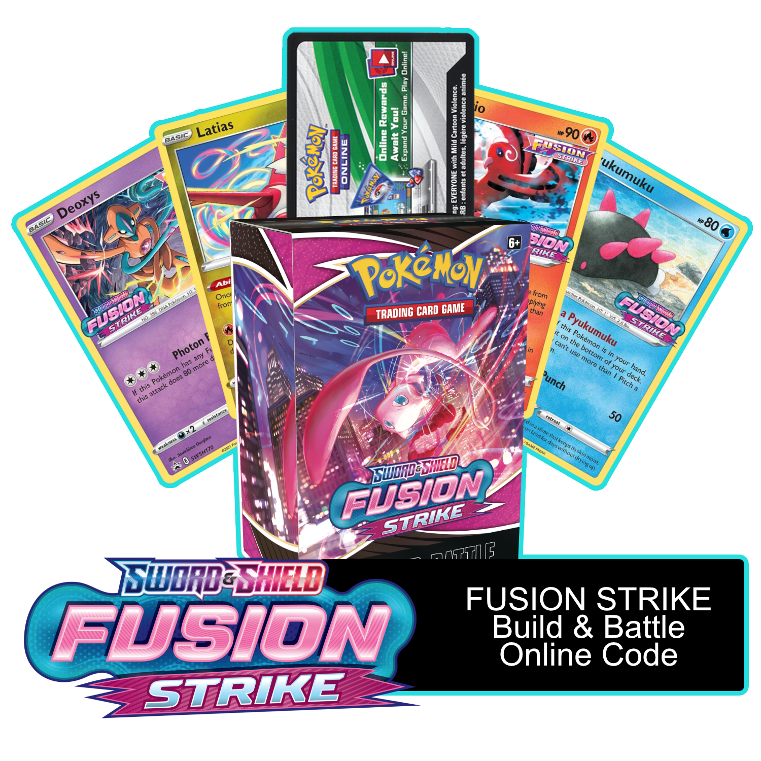 Fusion Strike Prerelease Kit - 1 of 4 promos - PTCGL Code - Card Cavern