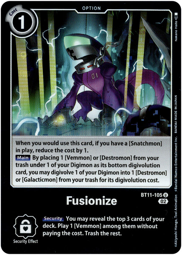 Fusionize - BT11-105 U - Dimensional Phase - Foil - Card Cavern