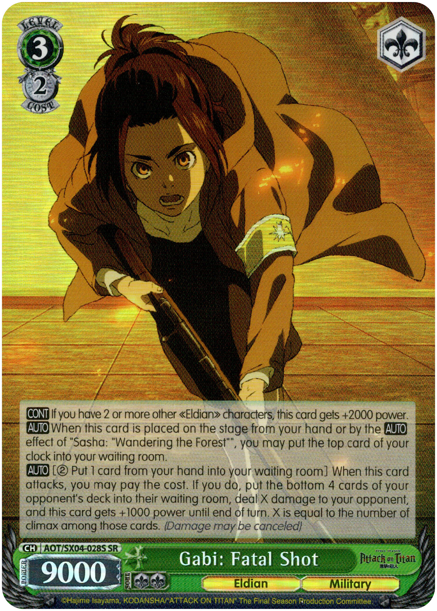 Gabi: Fatal Shot - AOT/SX04-028S SR - Card Cavern