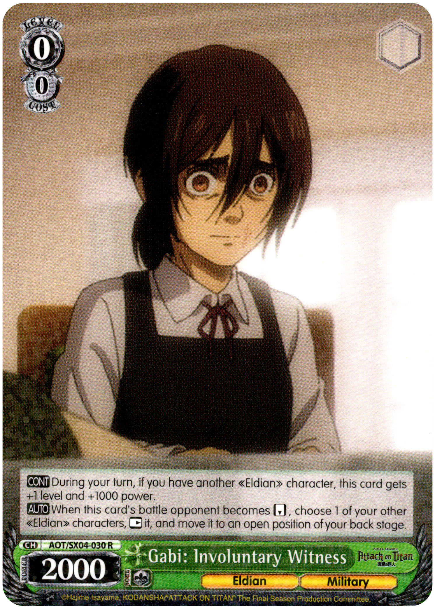 Gabi: Involuntary Witness - AOT/SX04-030 R - Card Cavern