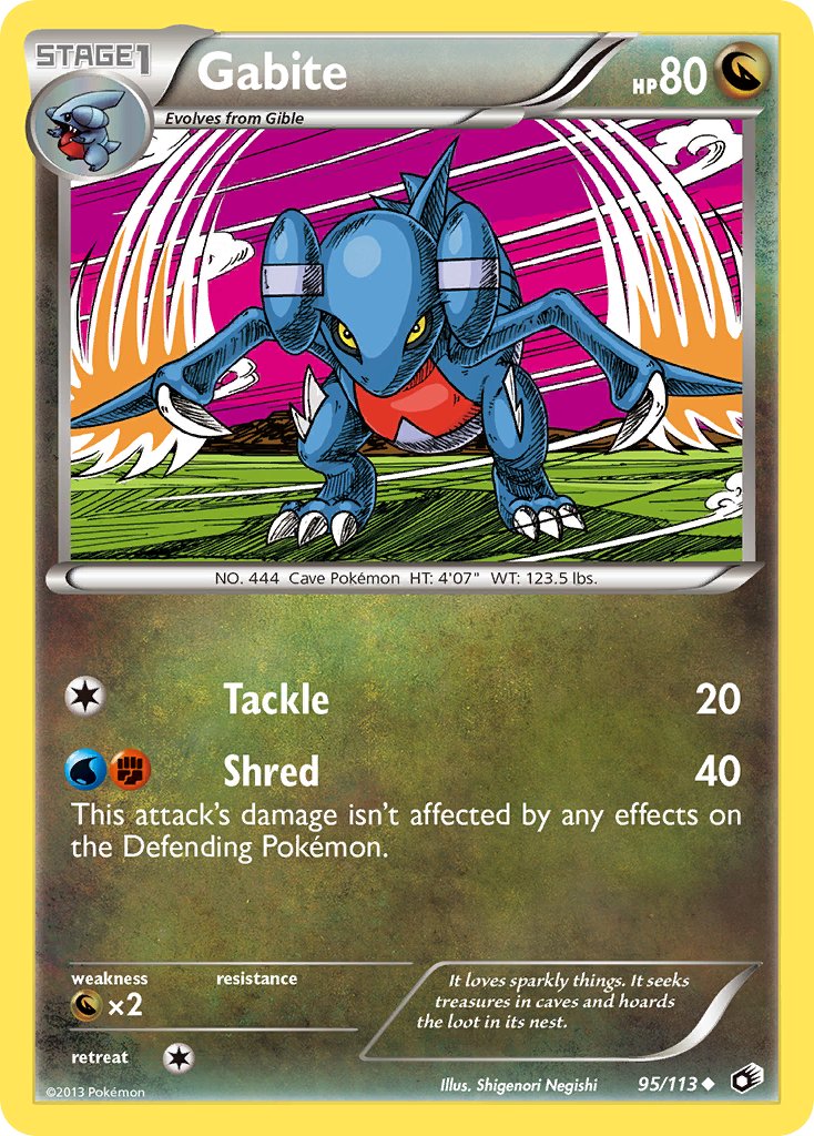 Gabite - 95/113 - Legendary Treasures - Card Cavern