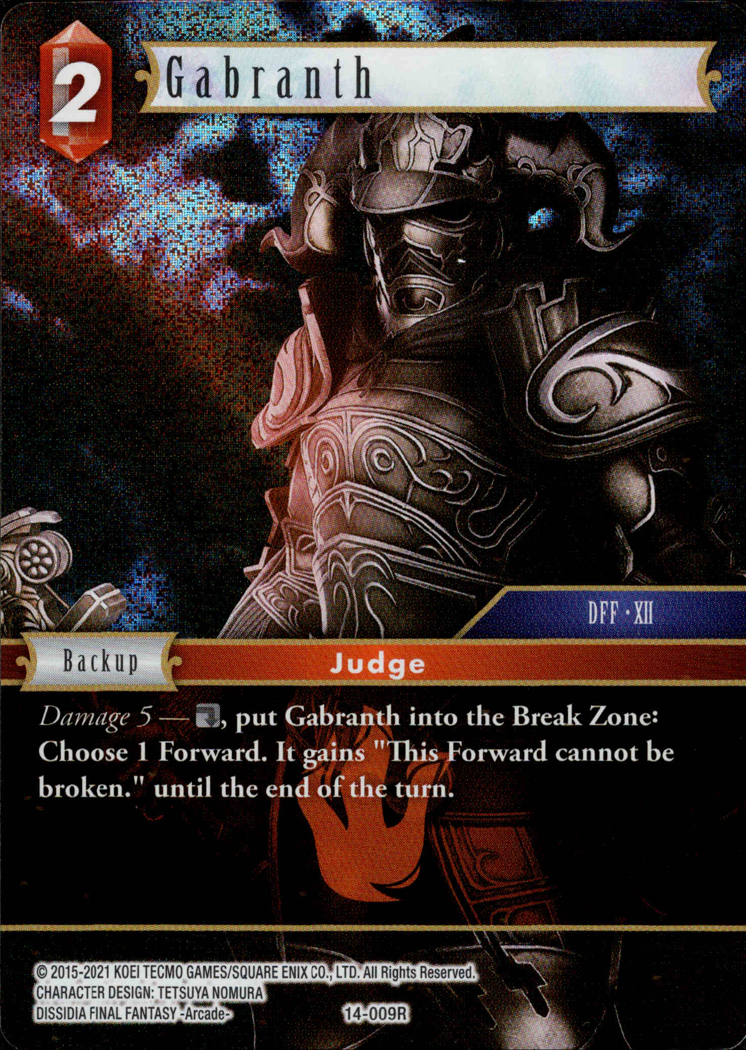 Gabranth - 14-009R - Opus XIV - Foil - Card Cavern