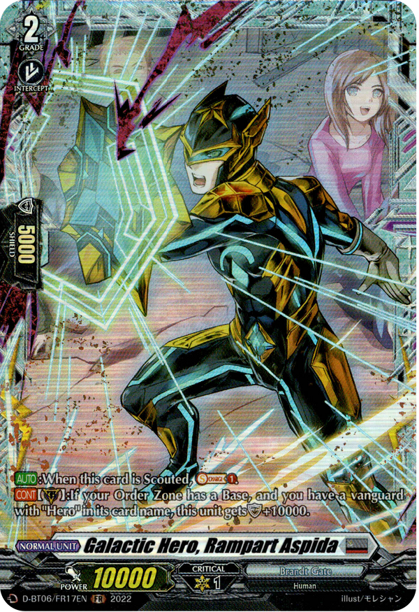 Galactic Hero, Rampart Aspida - D-BT06/FR17EN - Blazing Dragon Reborn - Card Cavern