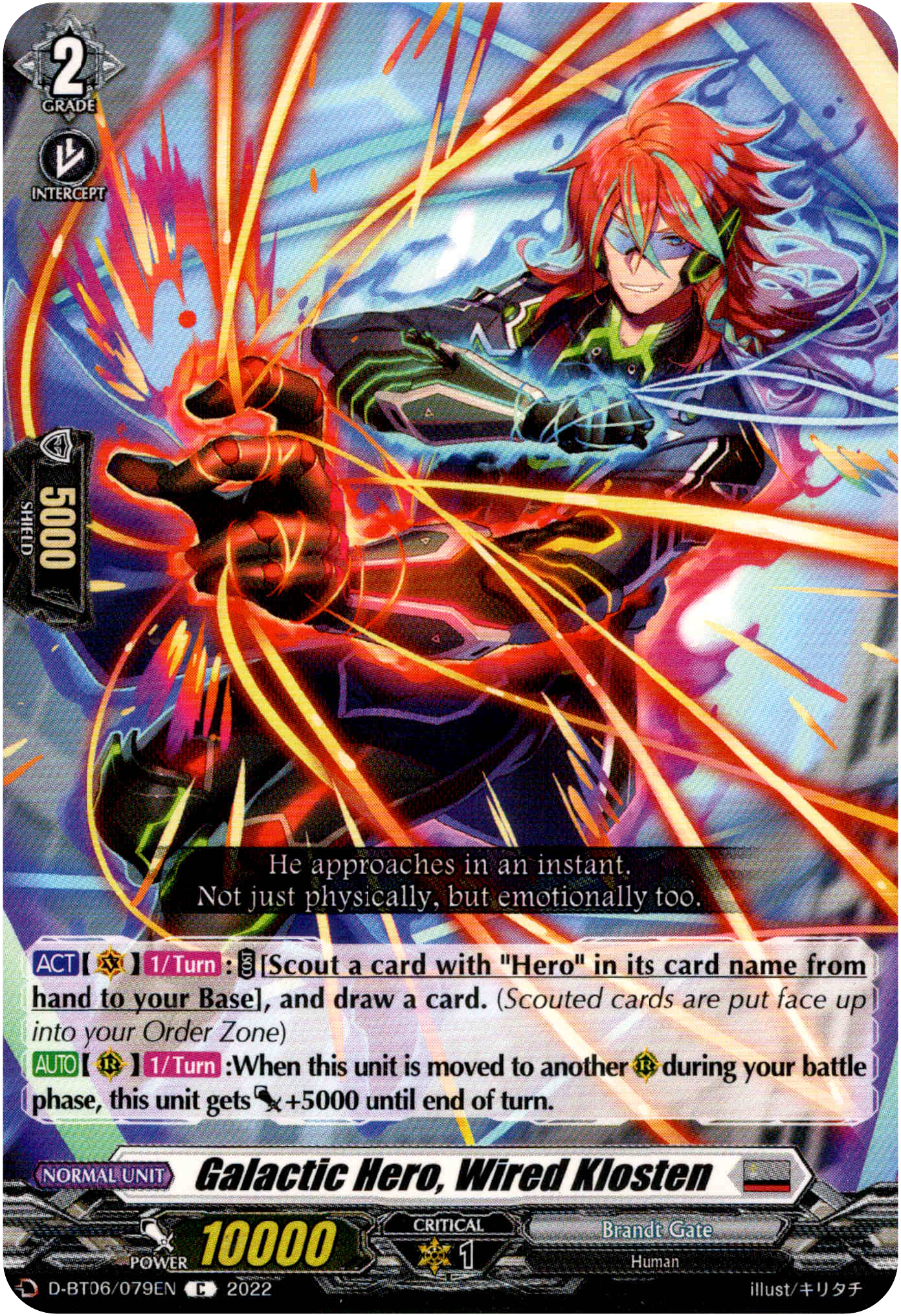 Galactic Hero, Wired Klosten - D-BT06/079EN - Blazing Dragon Reborn - Card Cavern