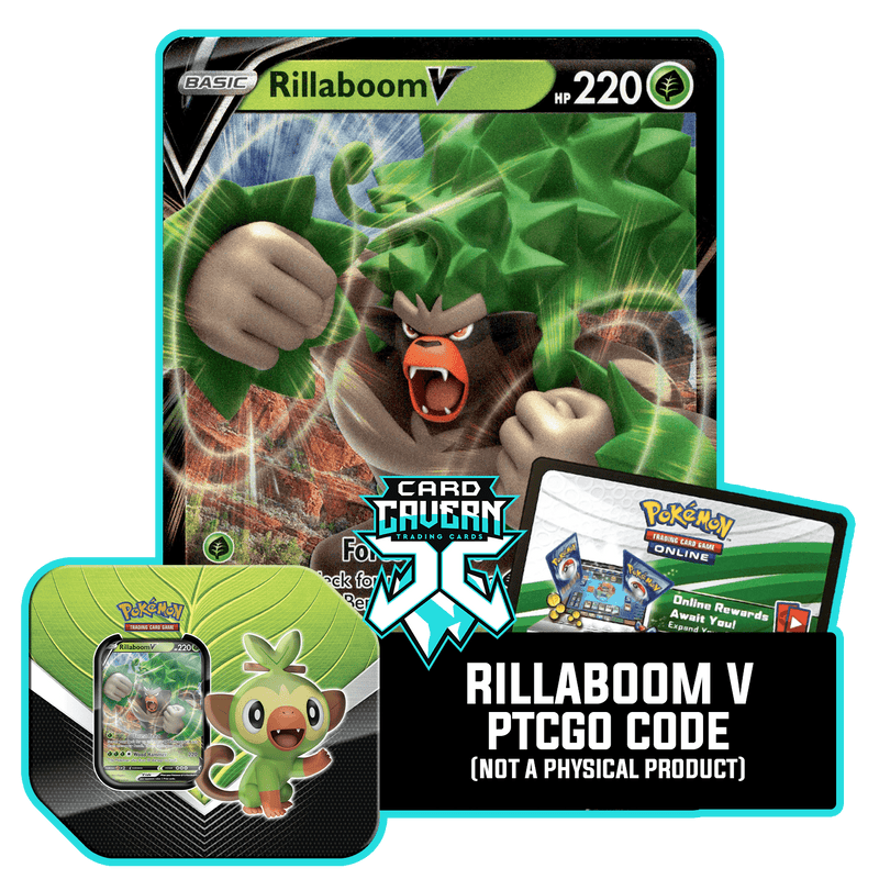 Galar Partners Tin:  Rillaboom V - PTCGO Code - Card Cavern