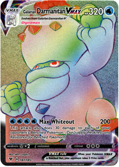Galarian Darmanitan VMAX Hyper Rare - 187/185 - Vivid Voltage - Holo - Card Cavern