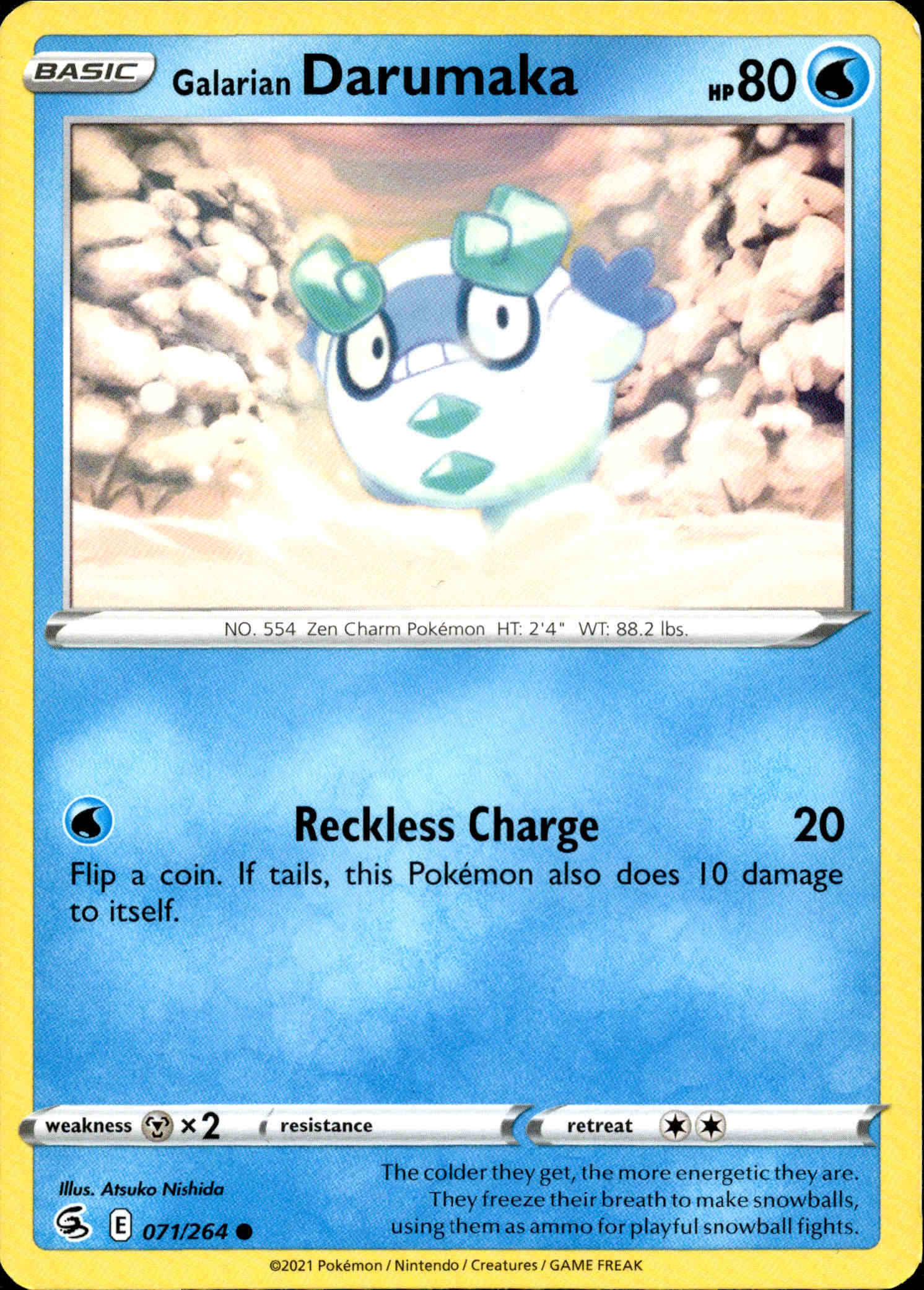 Galarian Darumaka - 071/264 - Fusion Strike - Card Cavern