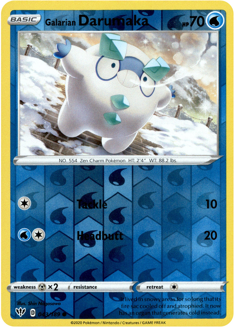 Galarian Darumaka - 43/189 - Darkness Ablaze