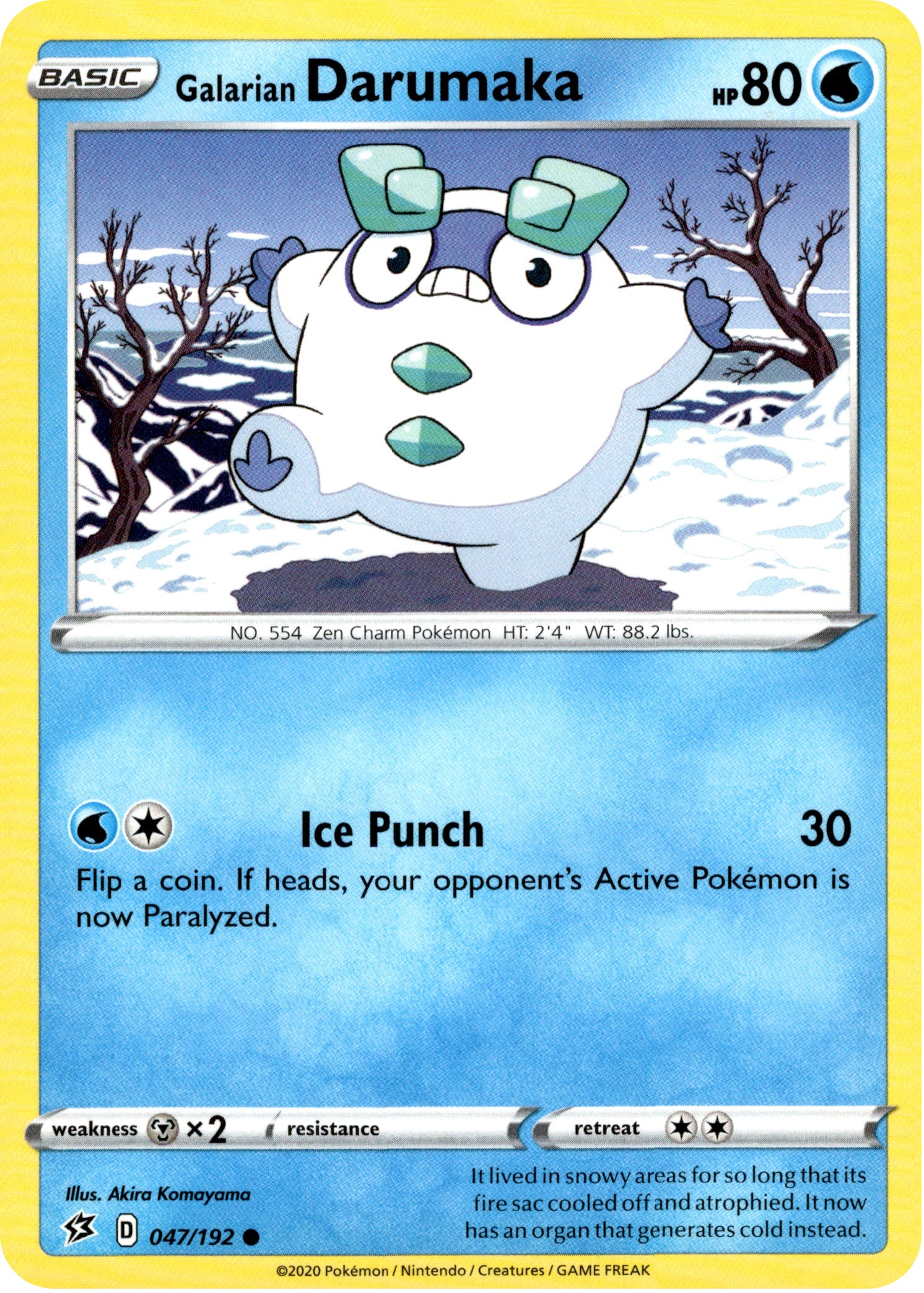 Galarian Darumaka - 47/192 - Rebel Clash - Card Cavern
