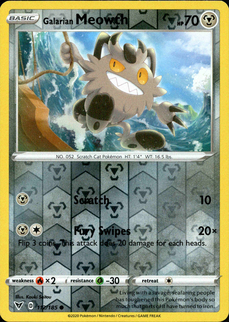 Galarian Meowth - 112/185 - Vivid Voltage