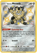 Galarian Meowth - SV086/SV122 - Shining Fates - Holo - Card Cavern