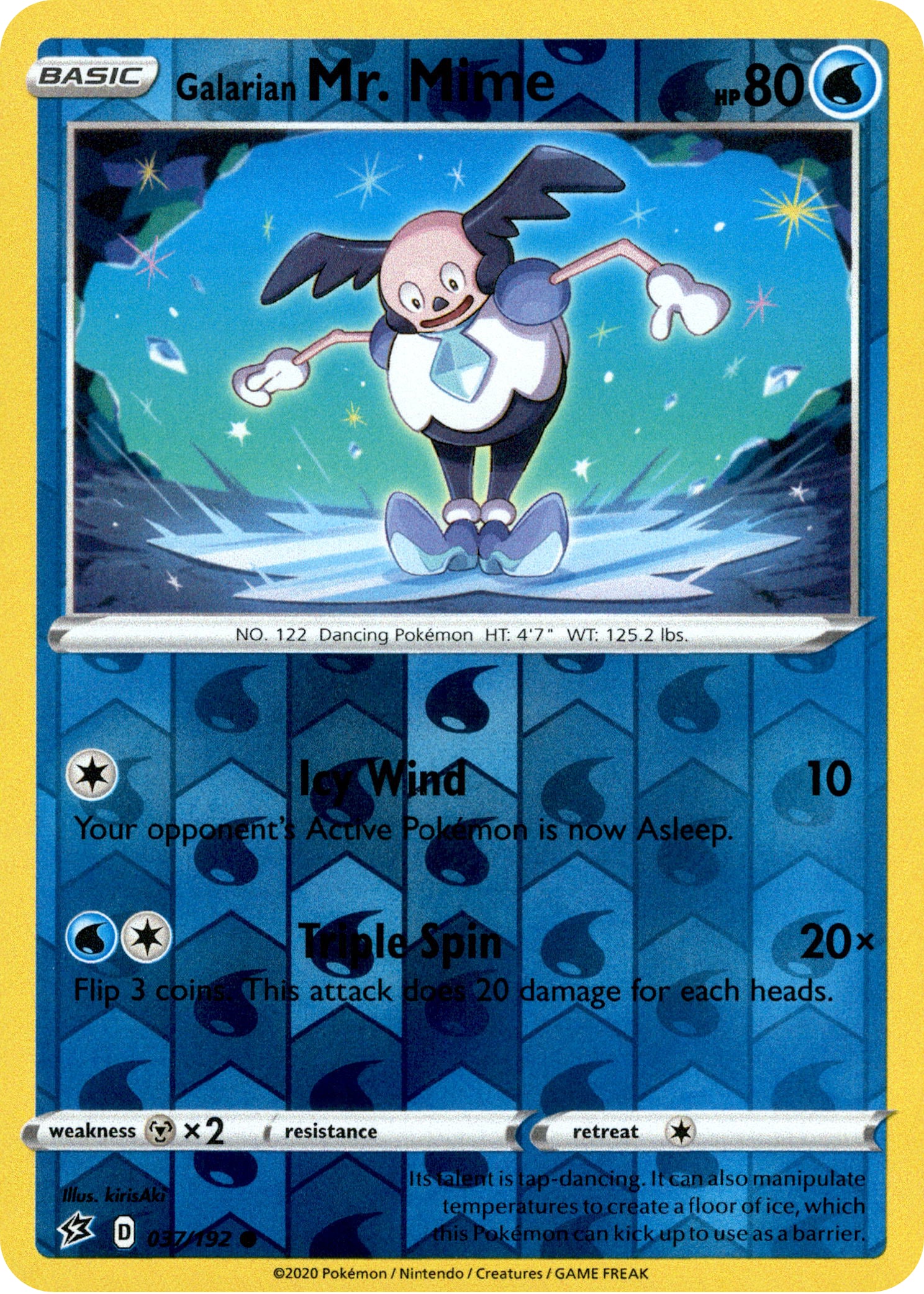 Galarian Mr. Mime - 37/192 - Rebel Clash - Reverse Holo - Card Cavern