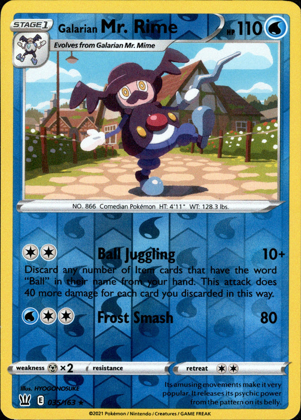 Galarian Mr. Rime - 035/163 - Battle Styles - Reverse Holo - Card Cavern