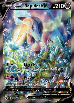 Galarian Rapidash V Alternate Art - 168/198 - Chilling Reign - Holo - Card Cavern