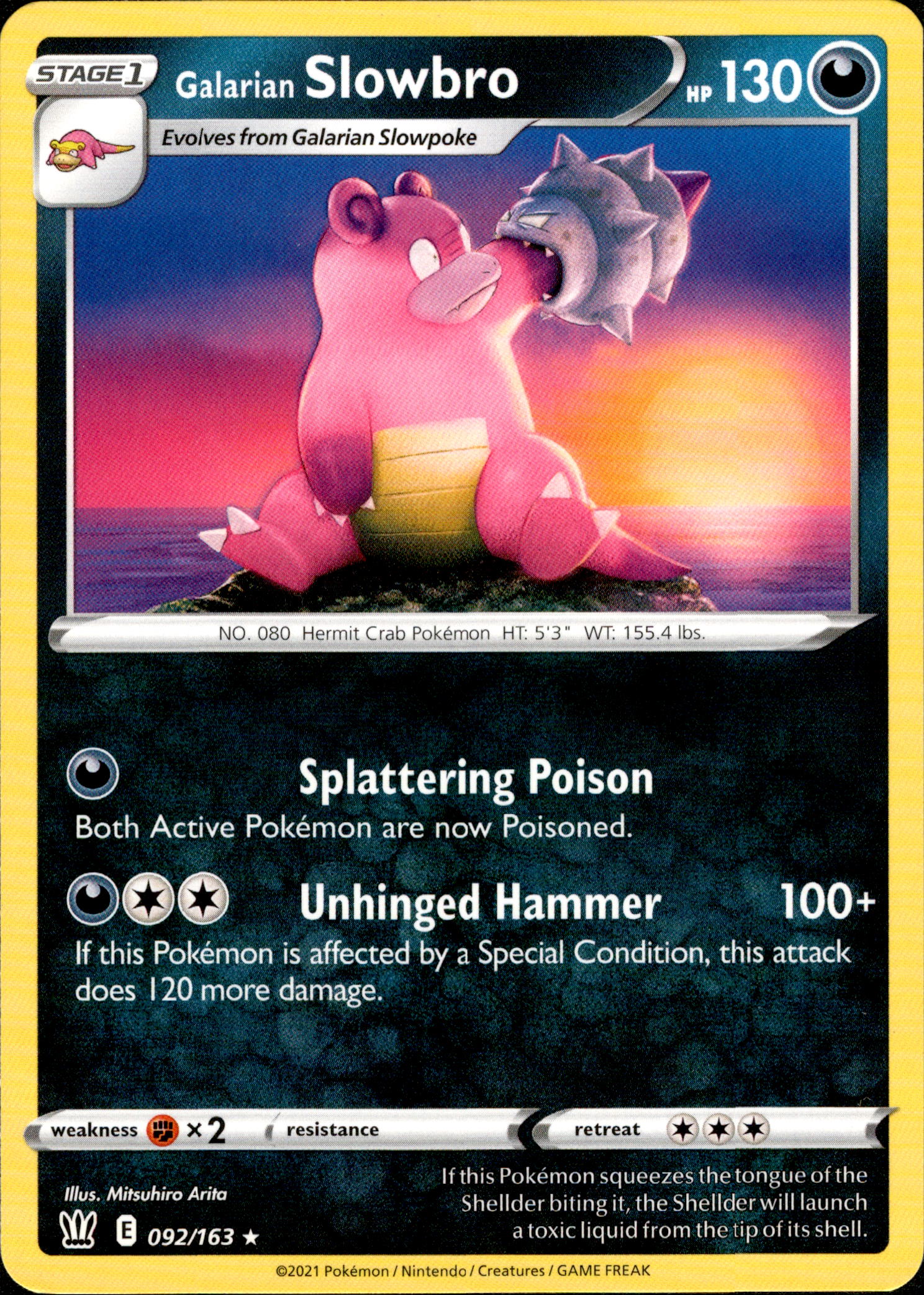 Galarian Slowbro - 092/163 - Battle Styles - Card Cavern