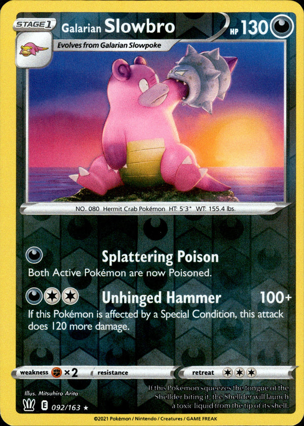 Galarian Slowbro - 092/163 - Battle Styles - Reverse Holo - Card Cavern