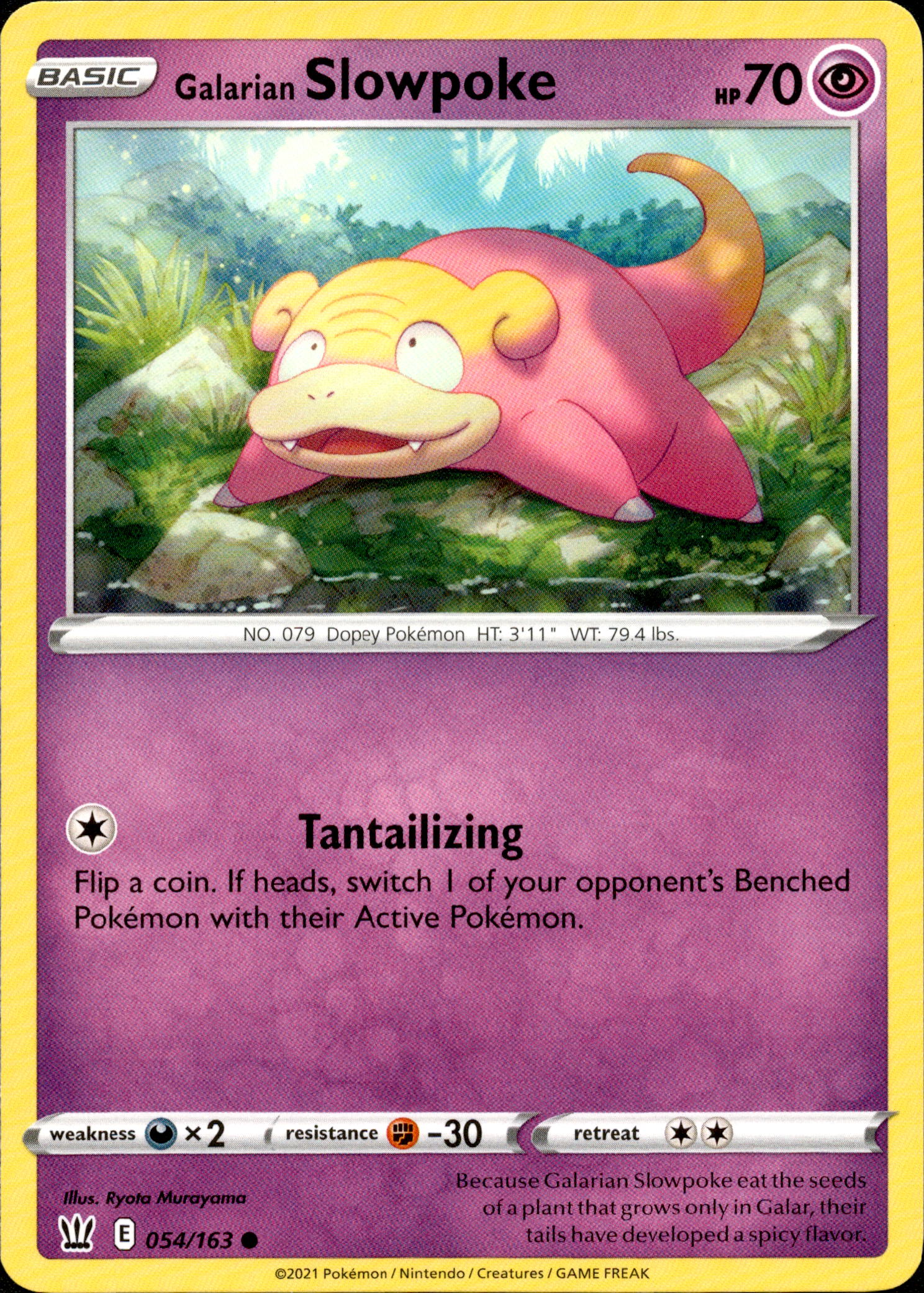 Galarian Slowpoke - 054/163 - Battle Styles - Card Cavern