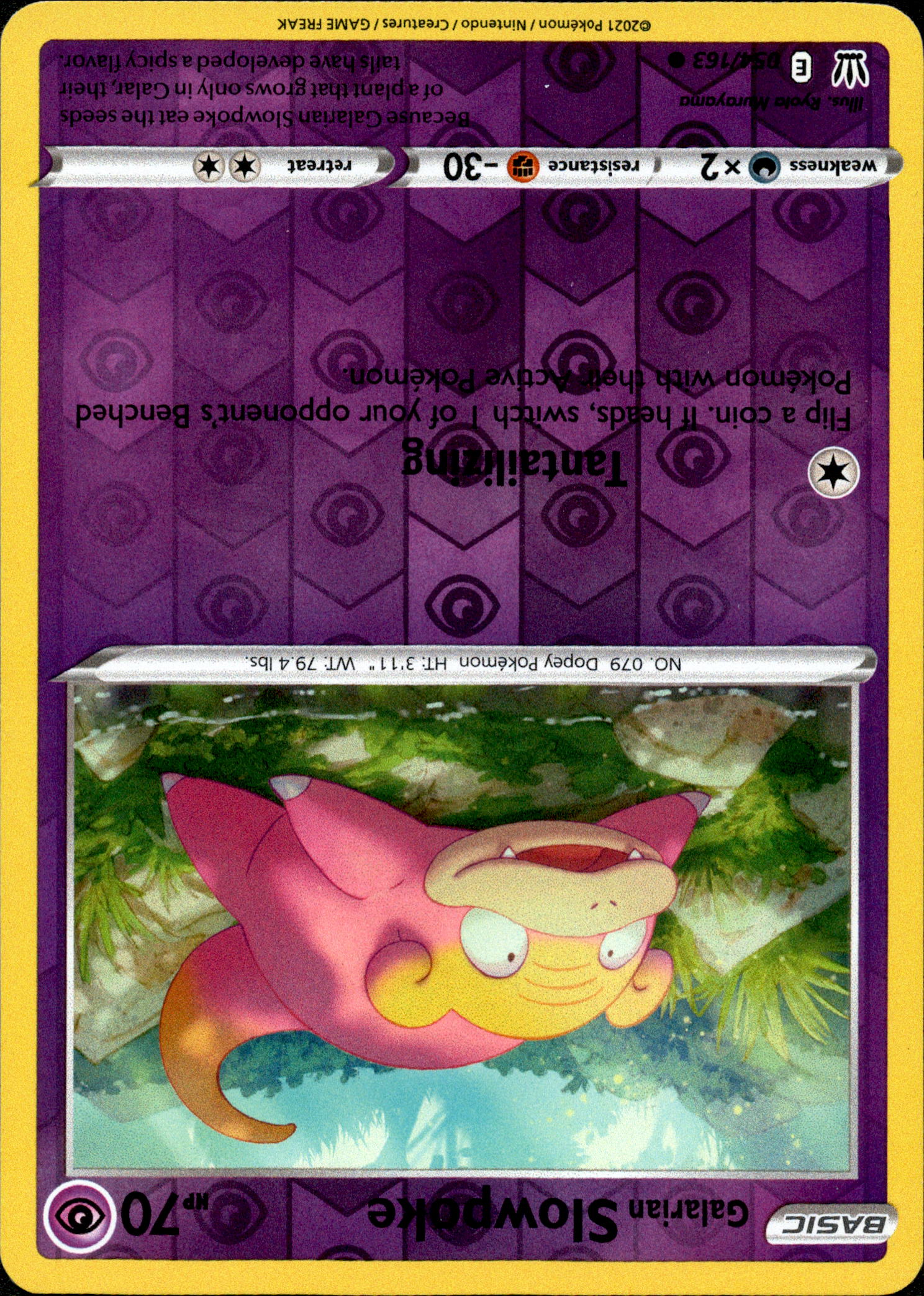 Galarian Slowpoke - 054/163 - Battle Styles - Reverse Holo - Card Cavern