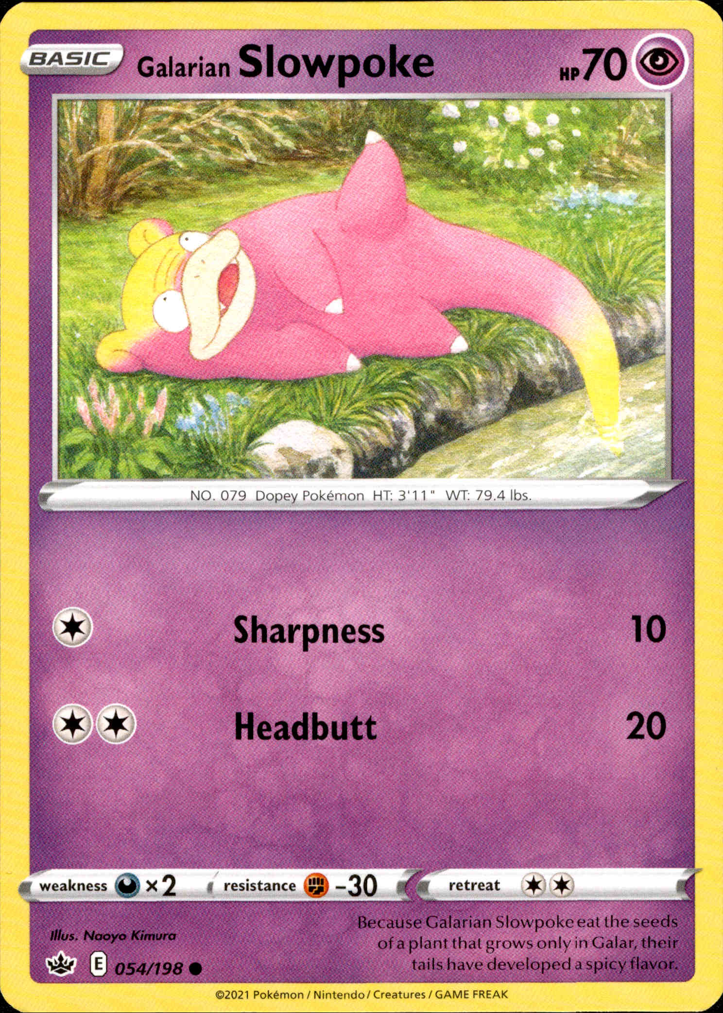 Galarian Slowpoke - 054/198 - Chilling Reign - Card Cavern