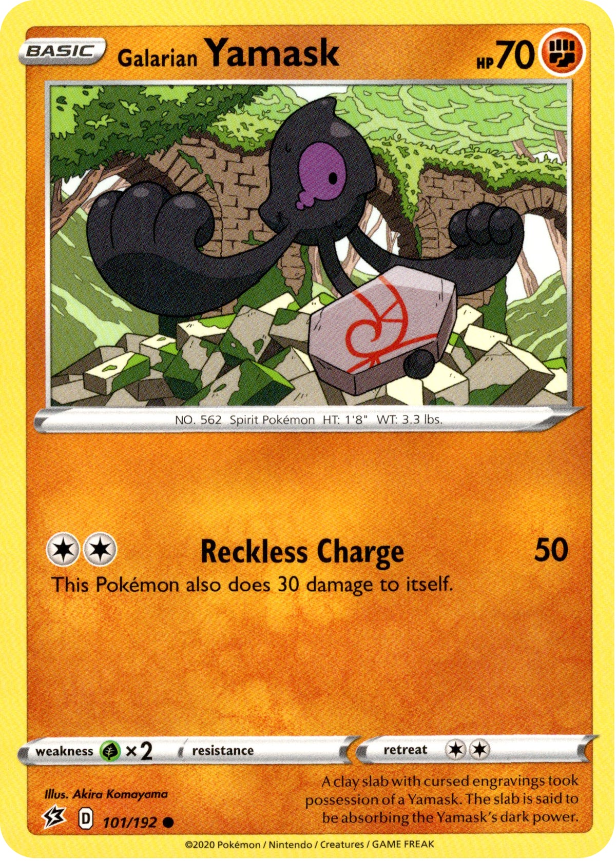 Galarian Yamask - 101/192 - Rebel Clash - Card Cavern