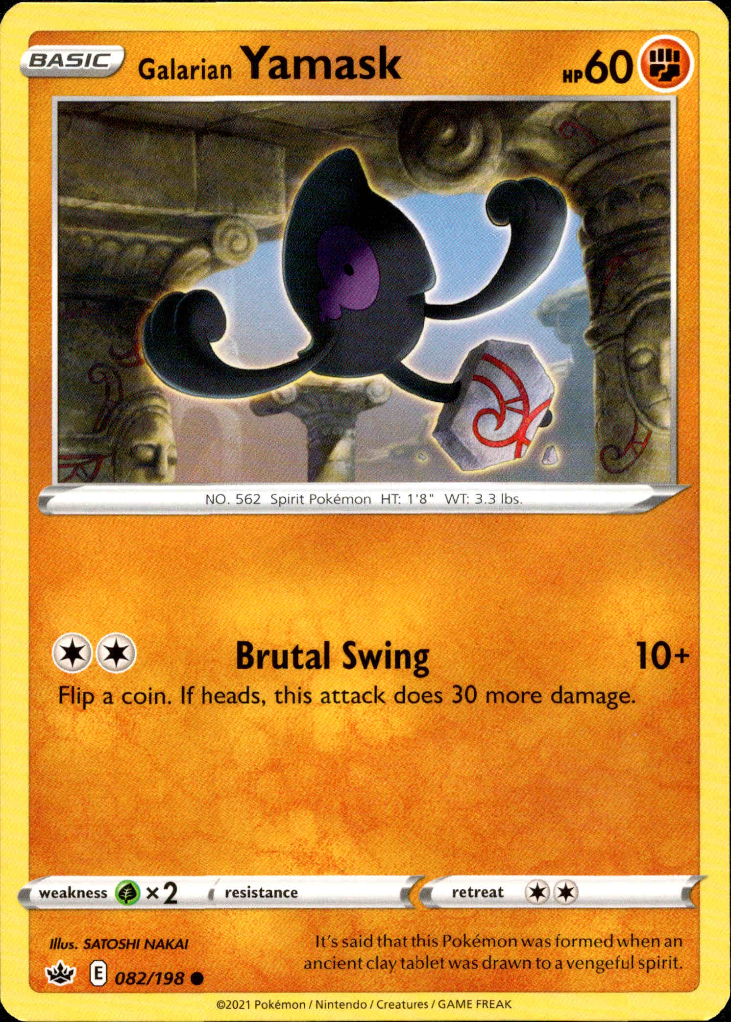 Galarian Yamask - 082/198 - Chilling Reign - Card Cavern