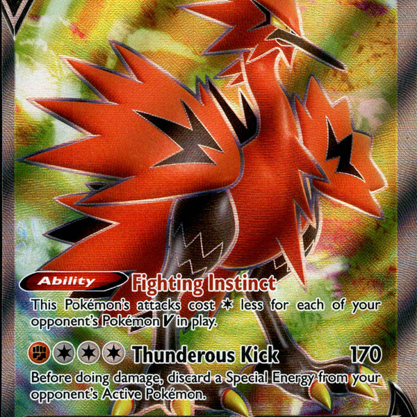 Galarian Zapdos V Full Art - 173/198 - Chilling Reign - Holo Card Cavern Trading Cards, LLC Galarian Zapdos V Full Art - 173/198 - Chilling Reign - Holo Card Cavern Trading Cards, LLC
