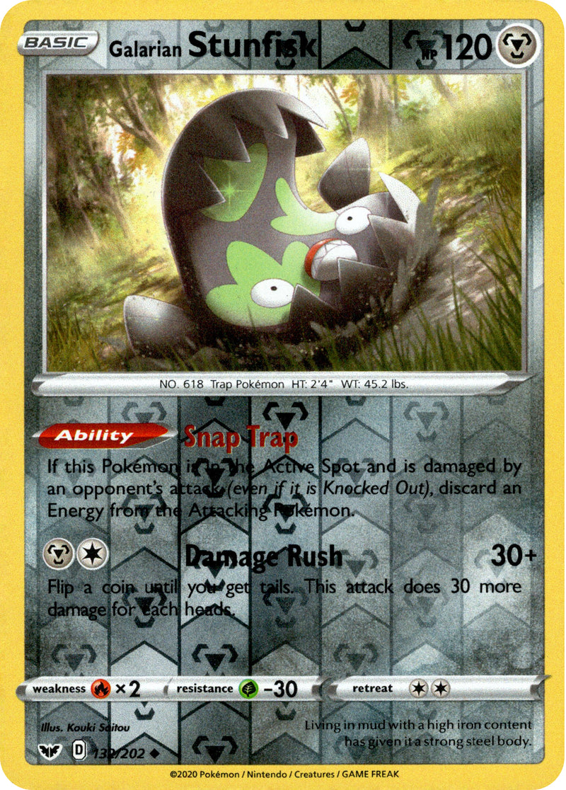 Galarian Stunfisk - 132/202 - Sword & Shield
