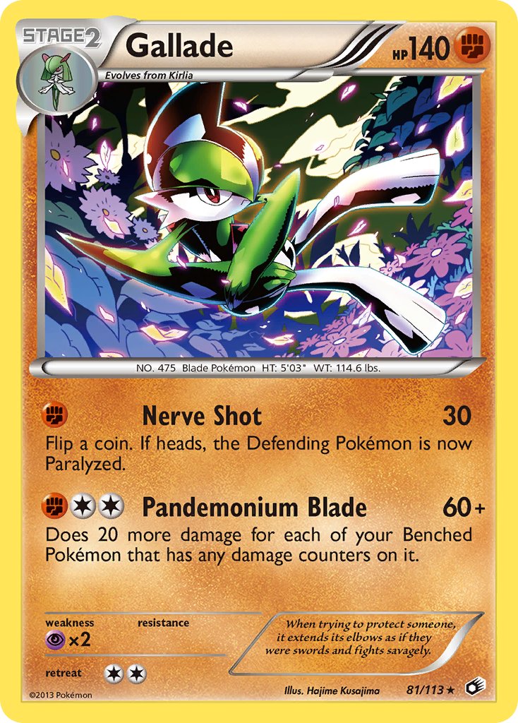 Gallade - 81/113 - Legendary Treasures - Card Cavern