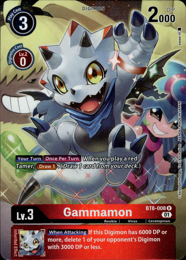 Gammamon Alternate Art - BT8-008 R - New Awakening - Foil - Card Cavern