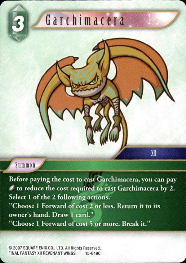 Garchimacera - 15-049C - Crystal Dominion - Card Cavern