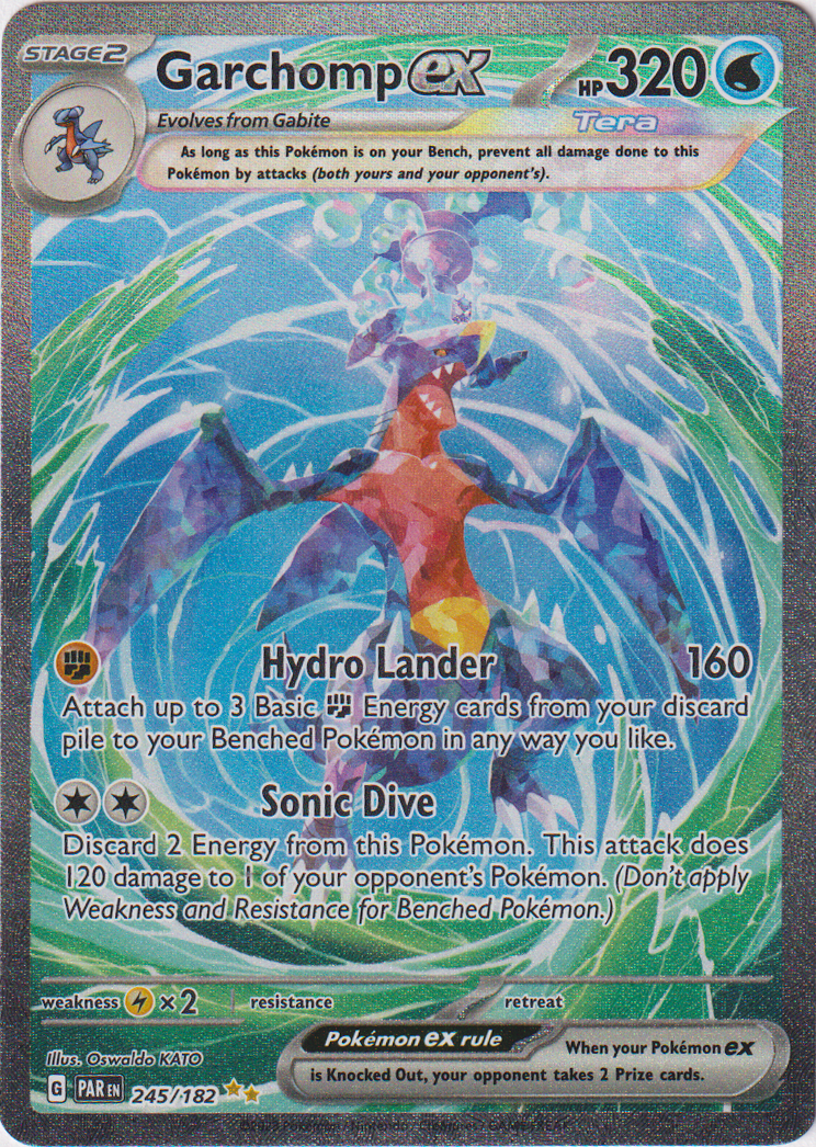 Garchomp ex - 245/182 - Paradox Rift - Holo – Card Cavern Trading Cards ...
