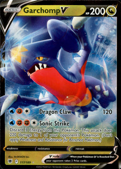 Garchomp V - 117/189 - Astral Radiance - Holo - Card Cavern