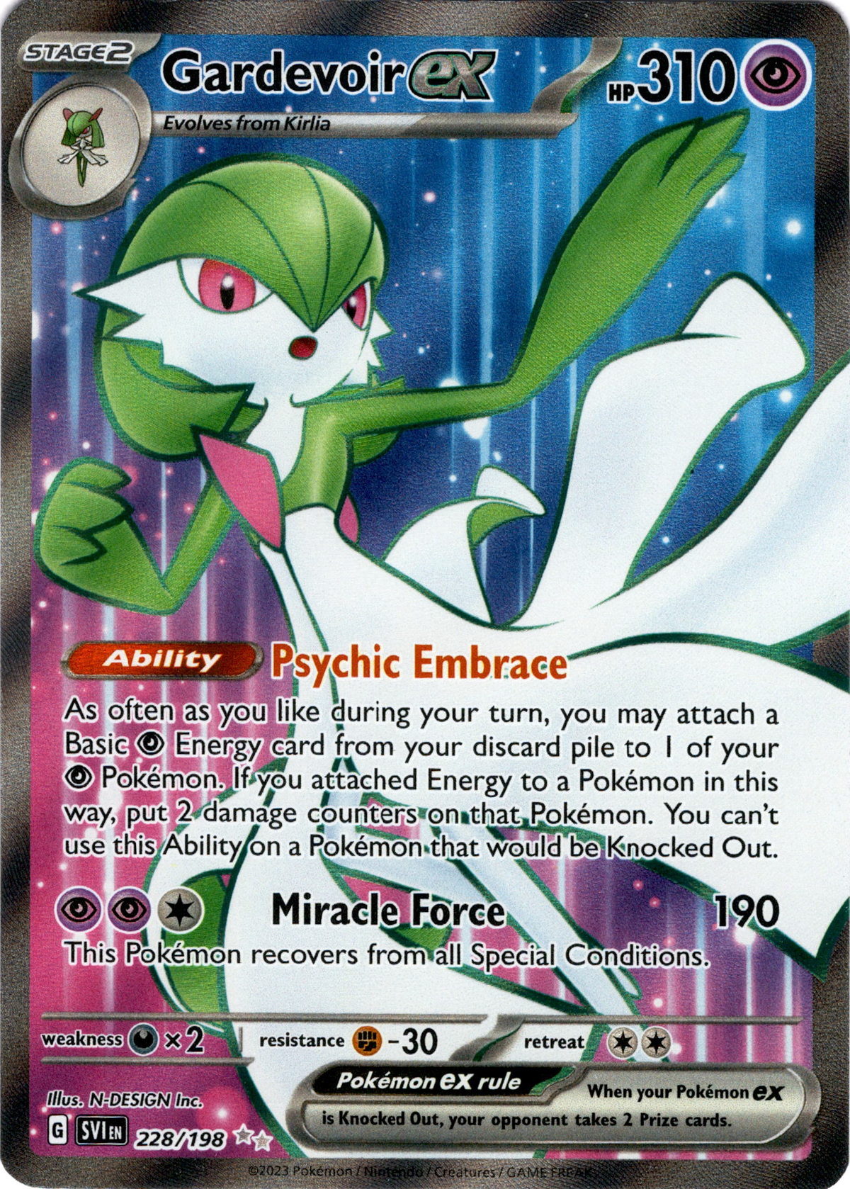 Gardevoir ex - 228/198 - Scarlet & Violet - Holo - Card Cavern