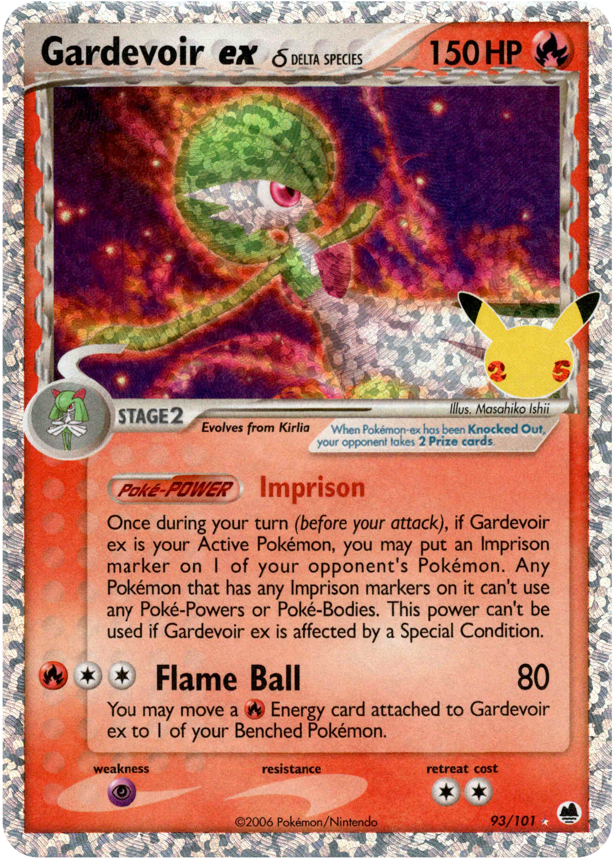 Gardevoir ex δ (Classic Collection) - 93/101 - Celebrations - Holo - Card Cavern