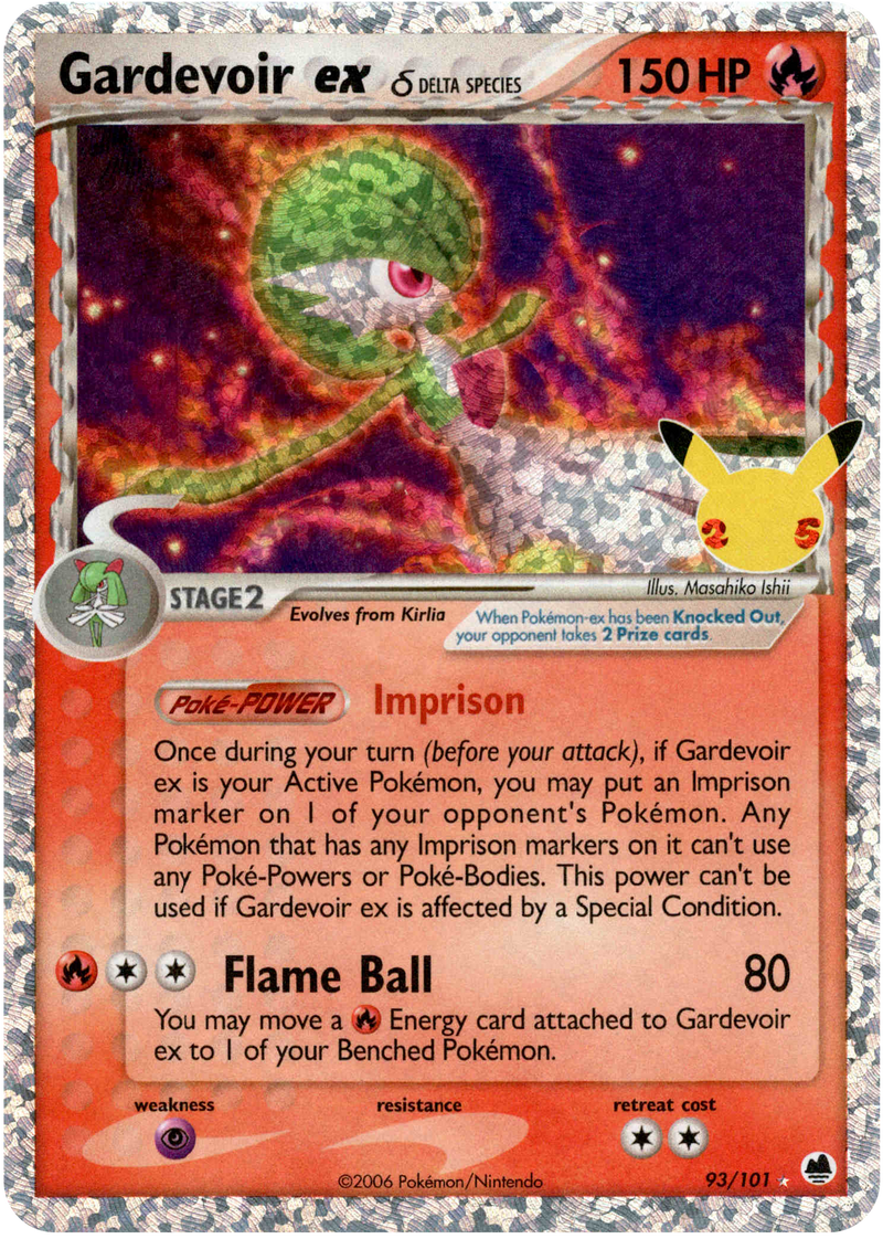 Gardevoir ex δ (Classic Collection) - 93/101 - Celebrations - Holo - Card Cavern