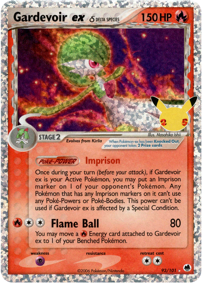 Gardevoir ex (Classic Collection) - 93/101 - Celebrations - Holo Card Cavern Trading Cards, LLC Gardevoir ex (Classic Collection) - 93/101 - Celebrations - Holo Card Cavern Trading Cards, LLC