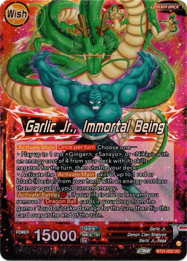 Garlic Jr. // Garlic Jr., Immortal Being - BT21-002 - Wild Resurgence - Foil - Card Cavern