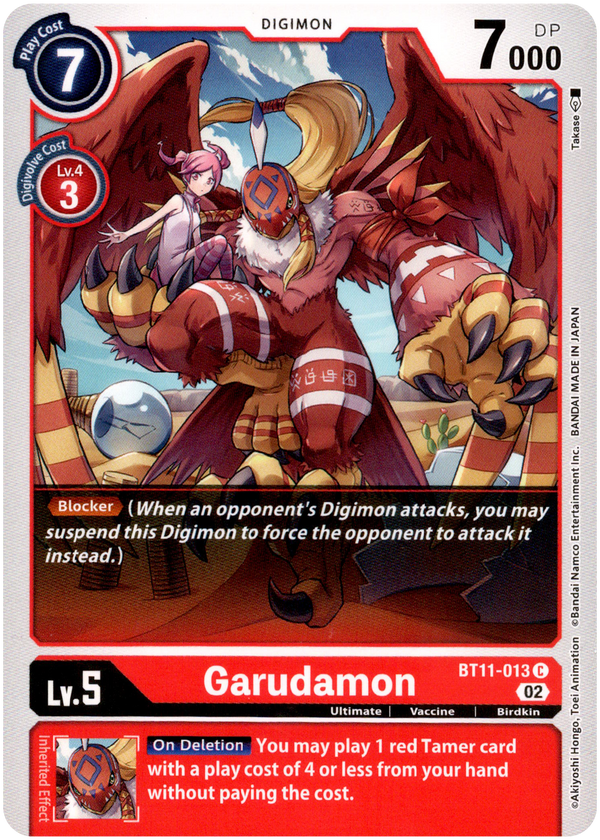 Garudamon - BT11-013 C - Dimensional Phase - Card Cavern