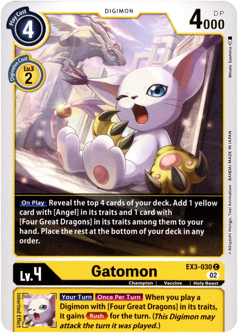 Gatomon - EX3-030 C - Draconic Roar - Card Cavern