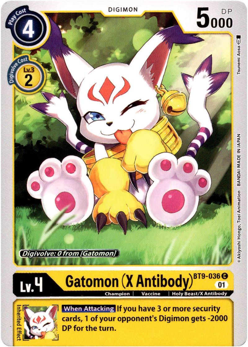 Gatomon (X Antibody) - BT9-036 C - X Record Card Cavern Trading Cards, LLC Gatomon (X Antibody) - BT9-036 C - X Record Card Cavern Trading Cards, LLC