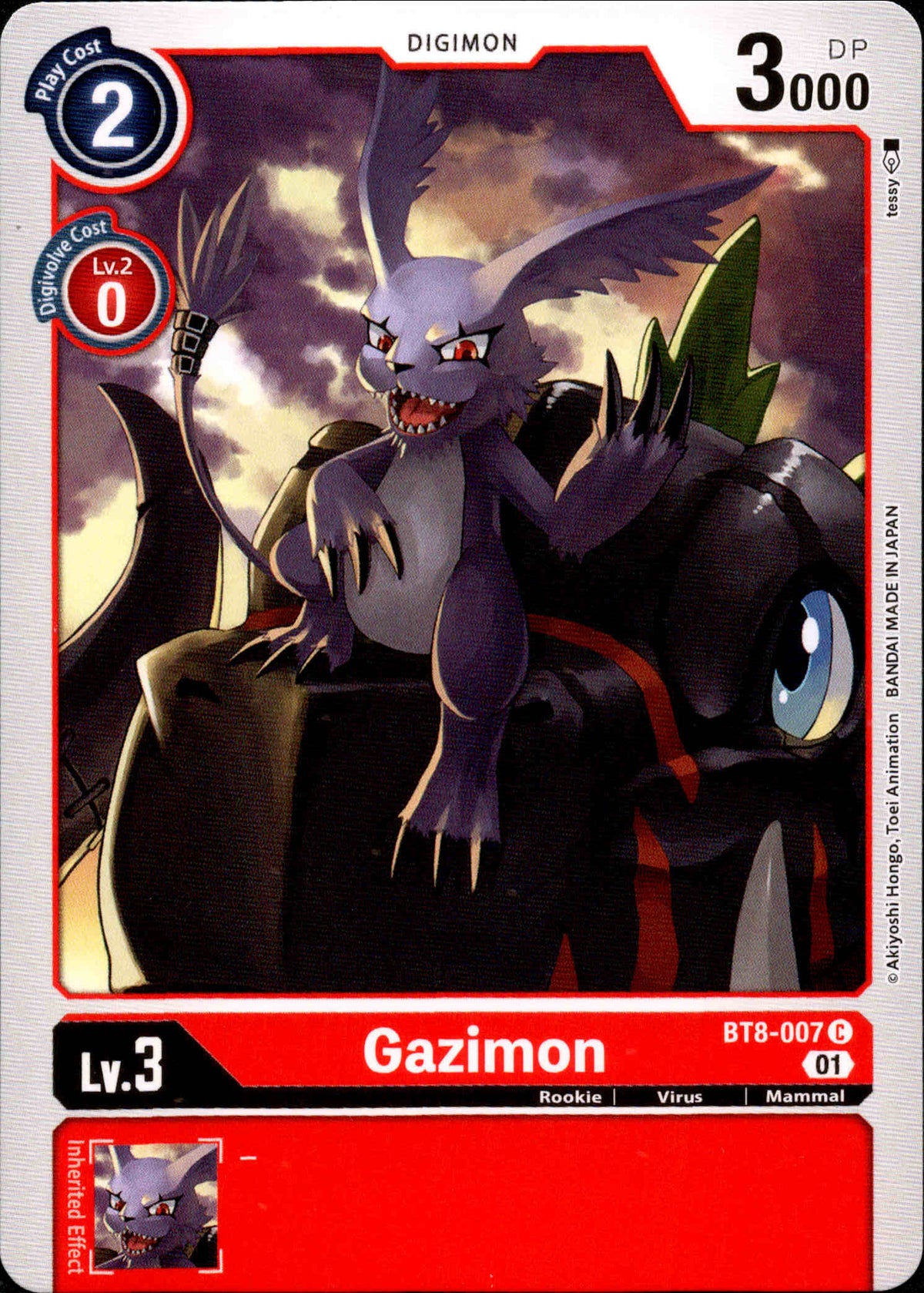Gazimon - BT8-007 C - New Awakening - Card Cavern